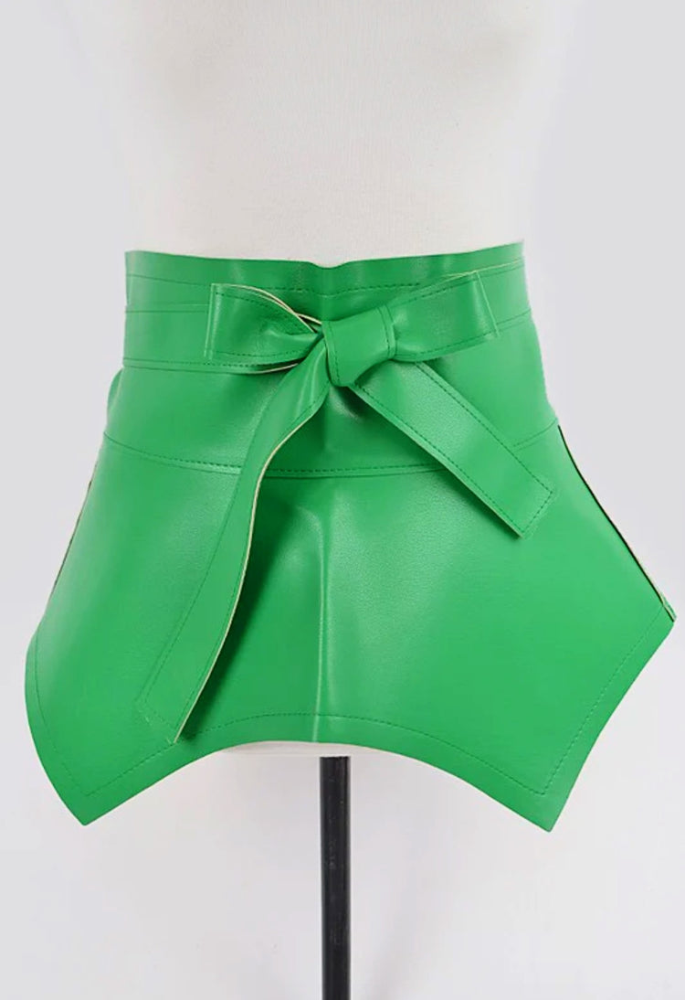 Green Peplum Belt