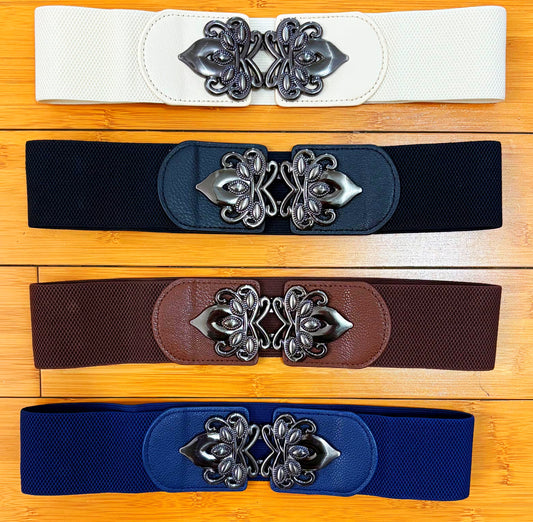 Stretch Silver Hardware Belt