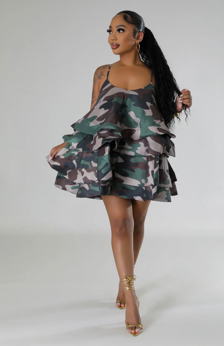 Gina Camo Dress