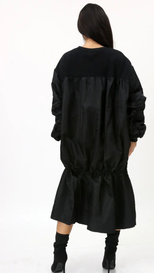 Carmen Drawstring Back Jersey Dress