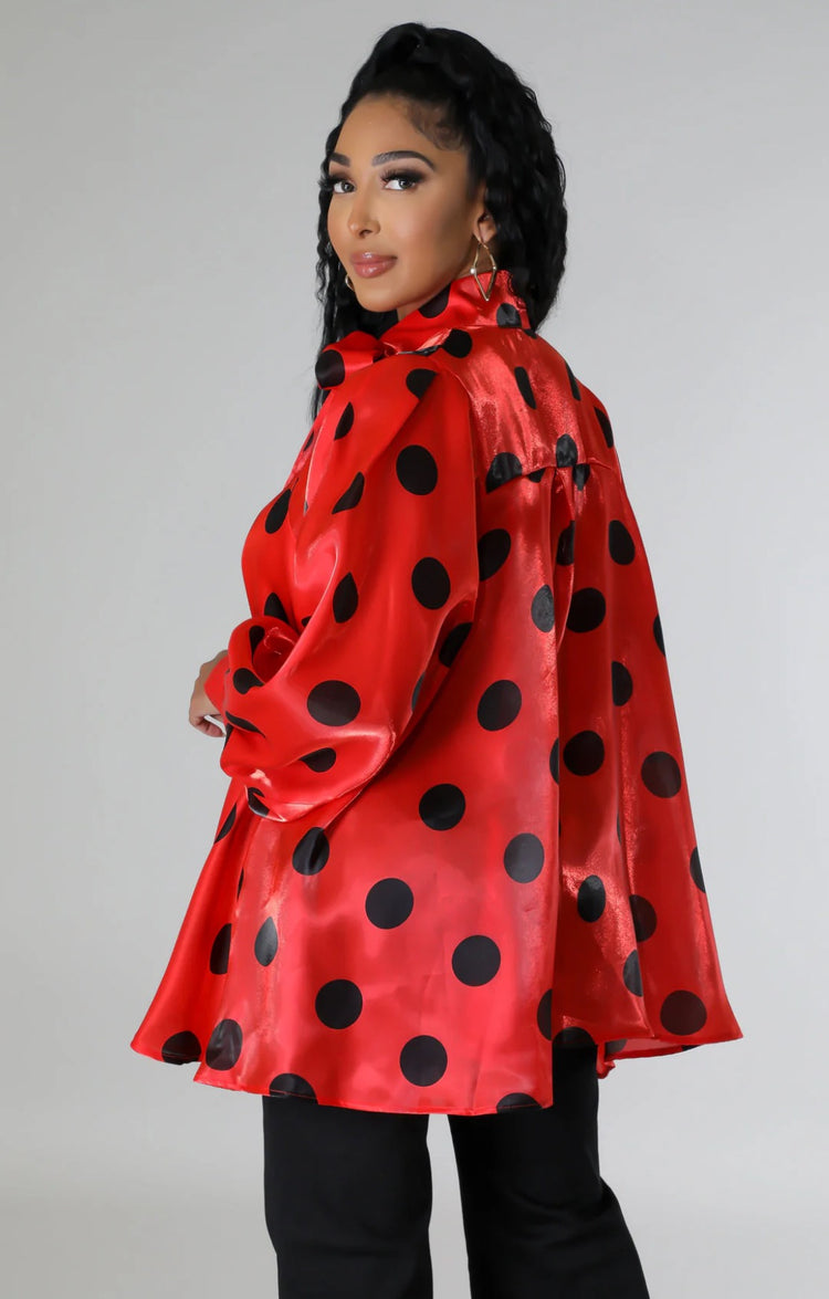 Camille Polka Dot Top