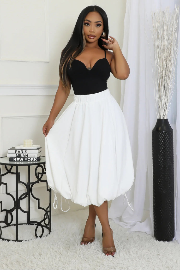 Daisy Bubble Side Tie Skirt