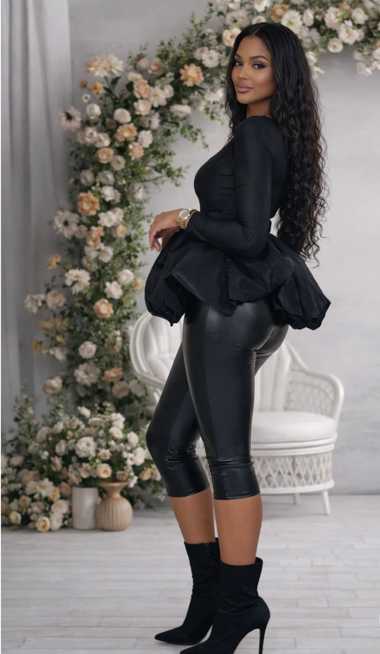 The Holly Peplum Stretch Top