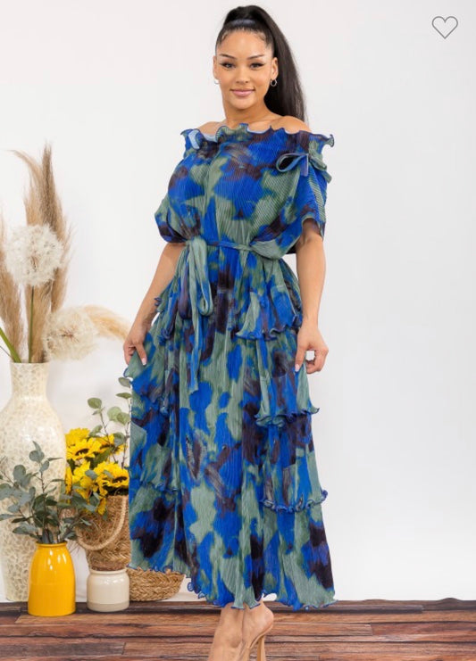 Lilly Blue Lantern Dress