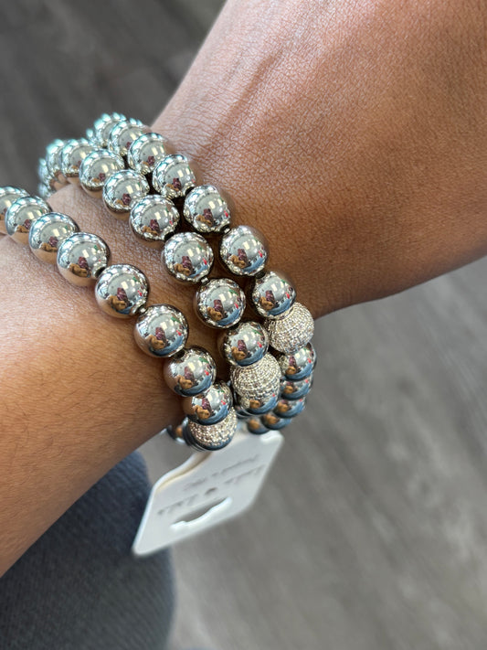 Silver Bracelet Set