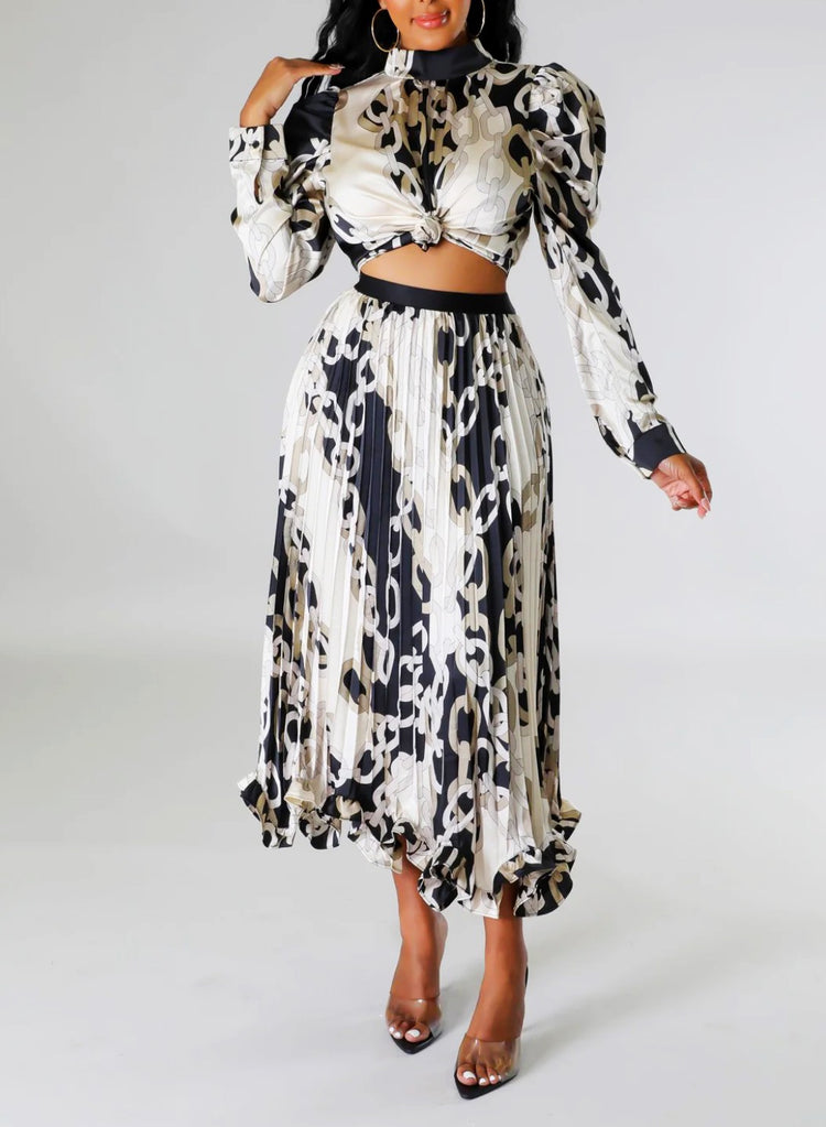 Bloom Two Piece Skirt Set