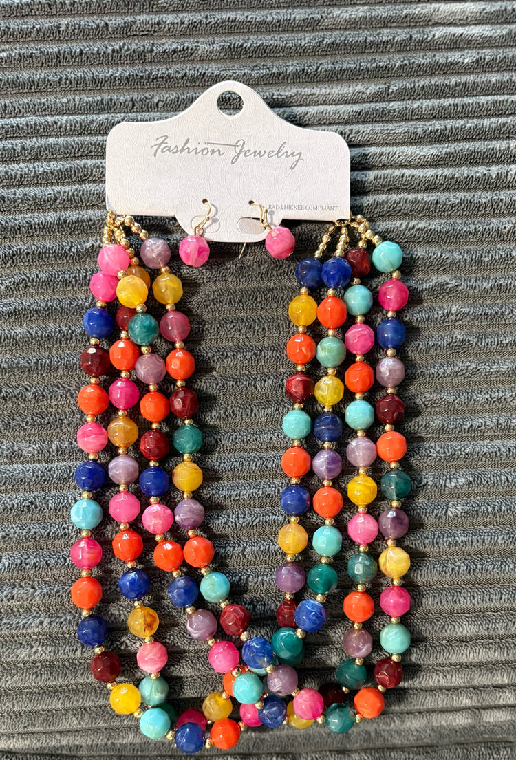 Multi Beaded Necklace