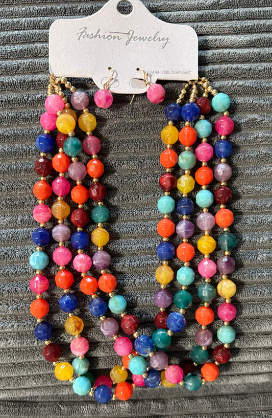 Multi Beaded Necklace