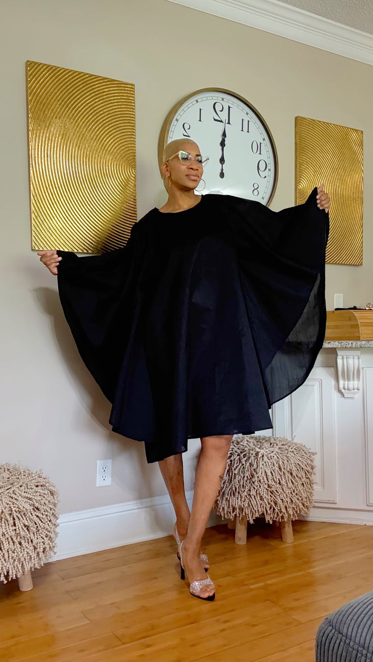 Montag Butterfly Sleeve Dress