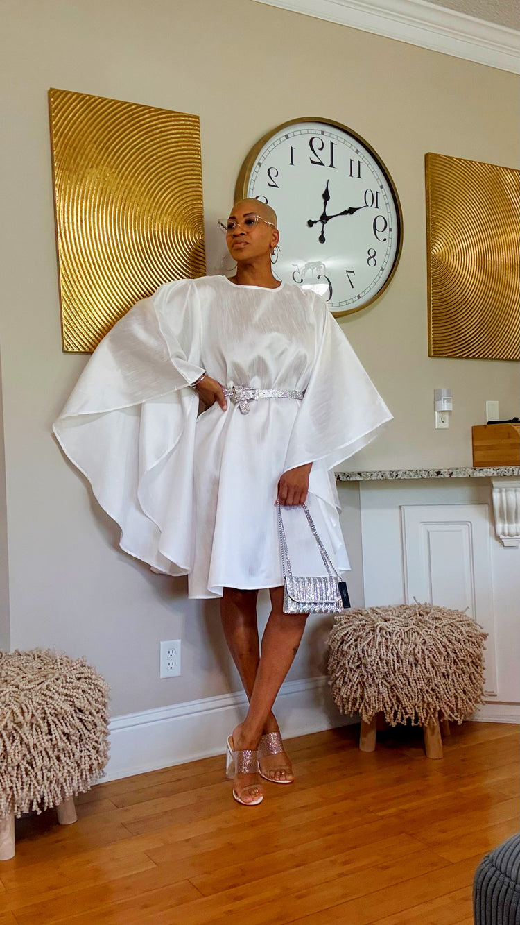 Montag Butterfly Sleeve Dress