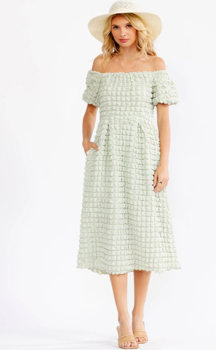 Green Sage Whitney Pocket Dress
