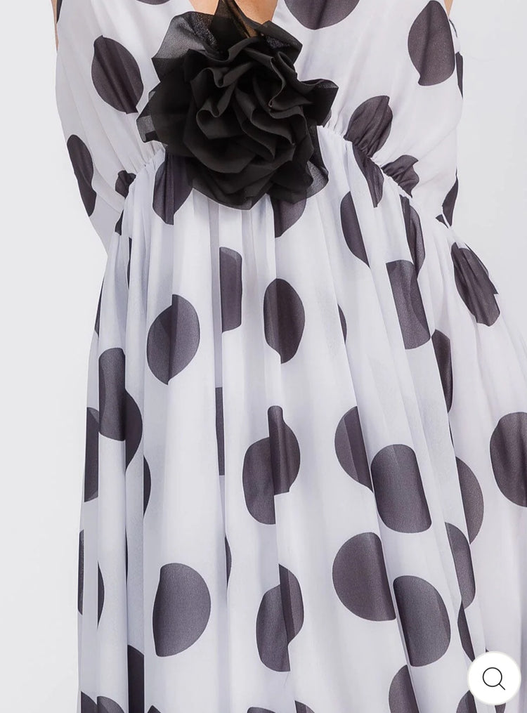 Charlotte Polka Dot Maxi