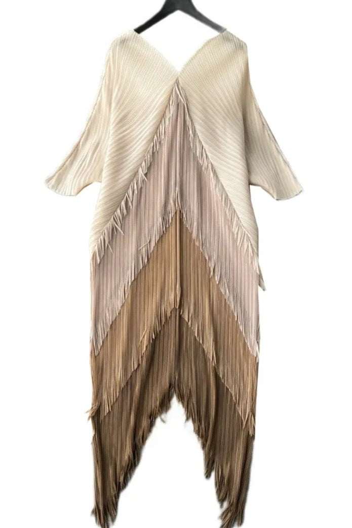 Sassy Color Block Lantern Dress