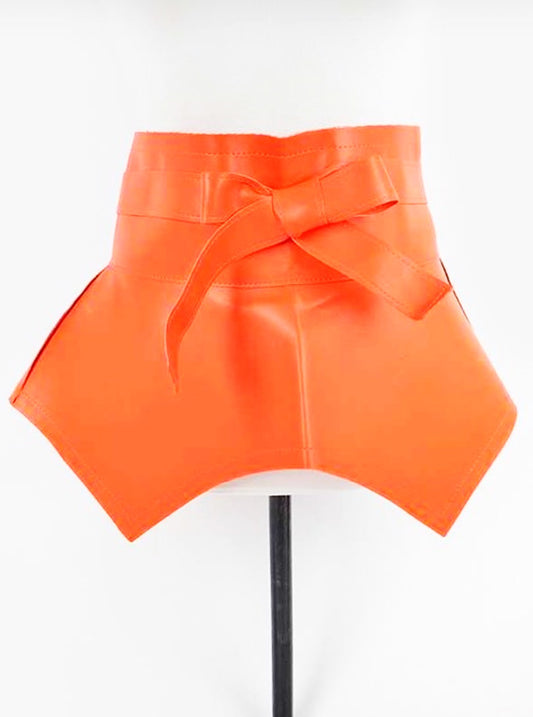 Orange Peplum Belt