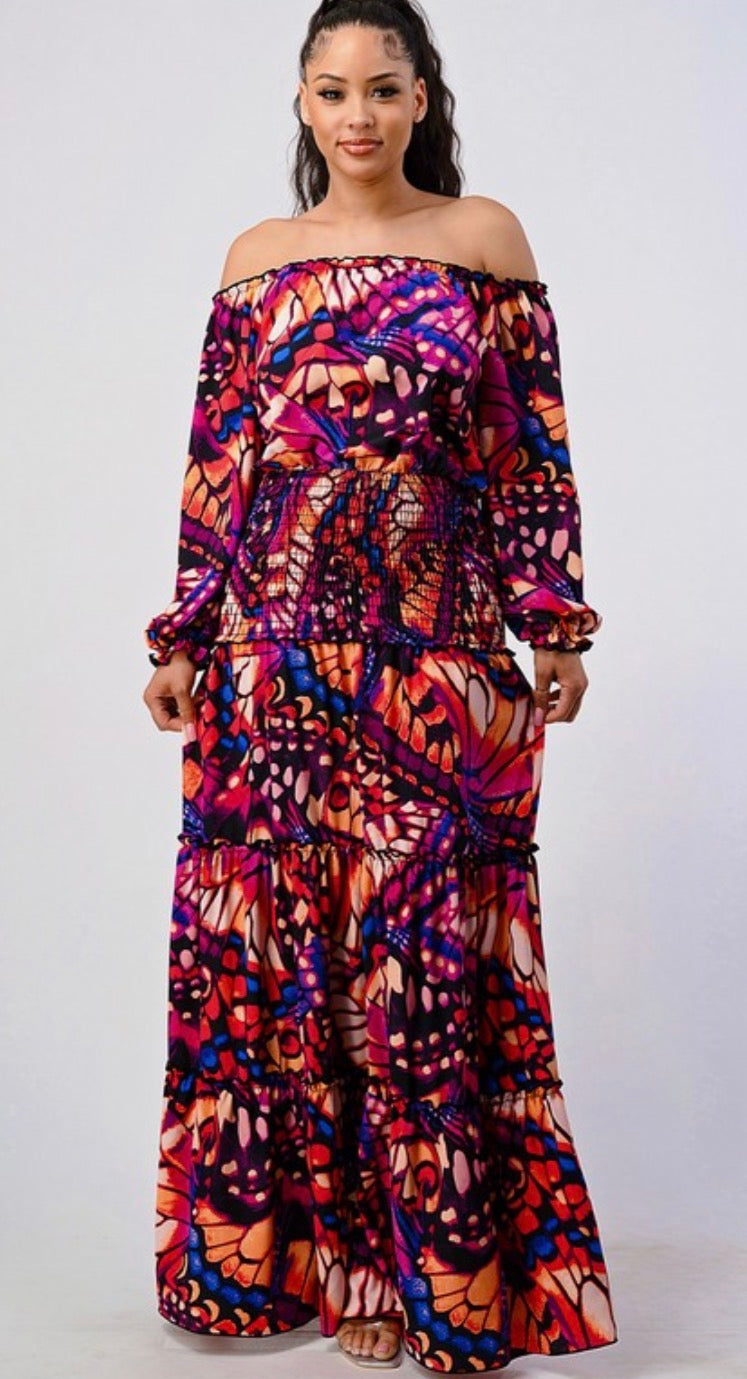 Dina Print Maxi