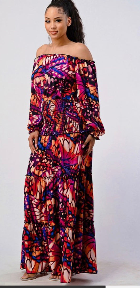 Dina Print Maxi