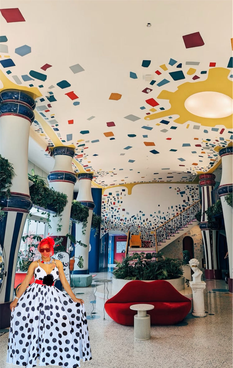 Charlotte Polka Dot Maxi