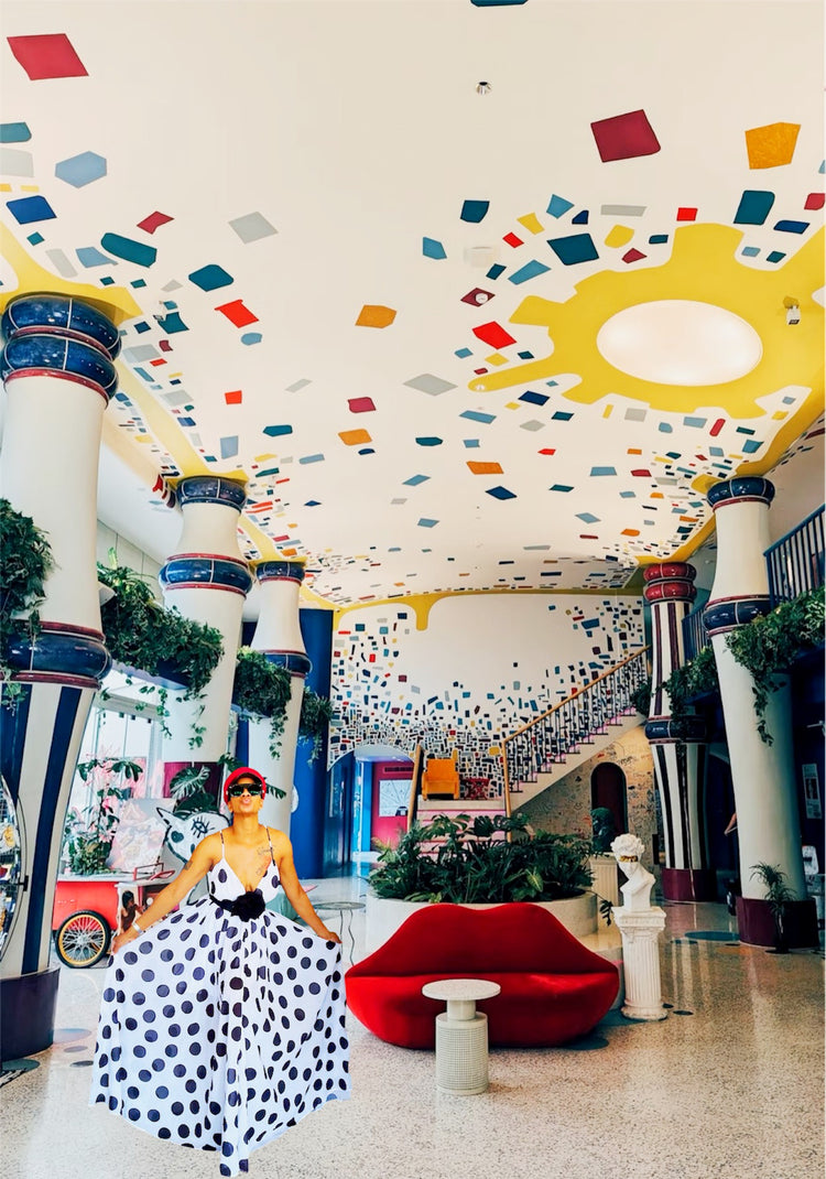 Charlotte Polka Dot Maxi