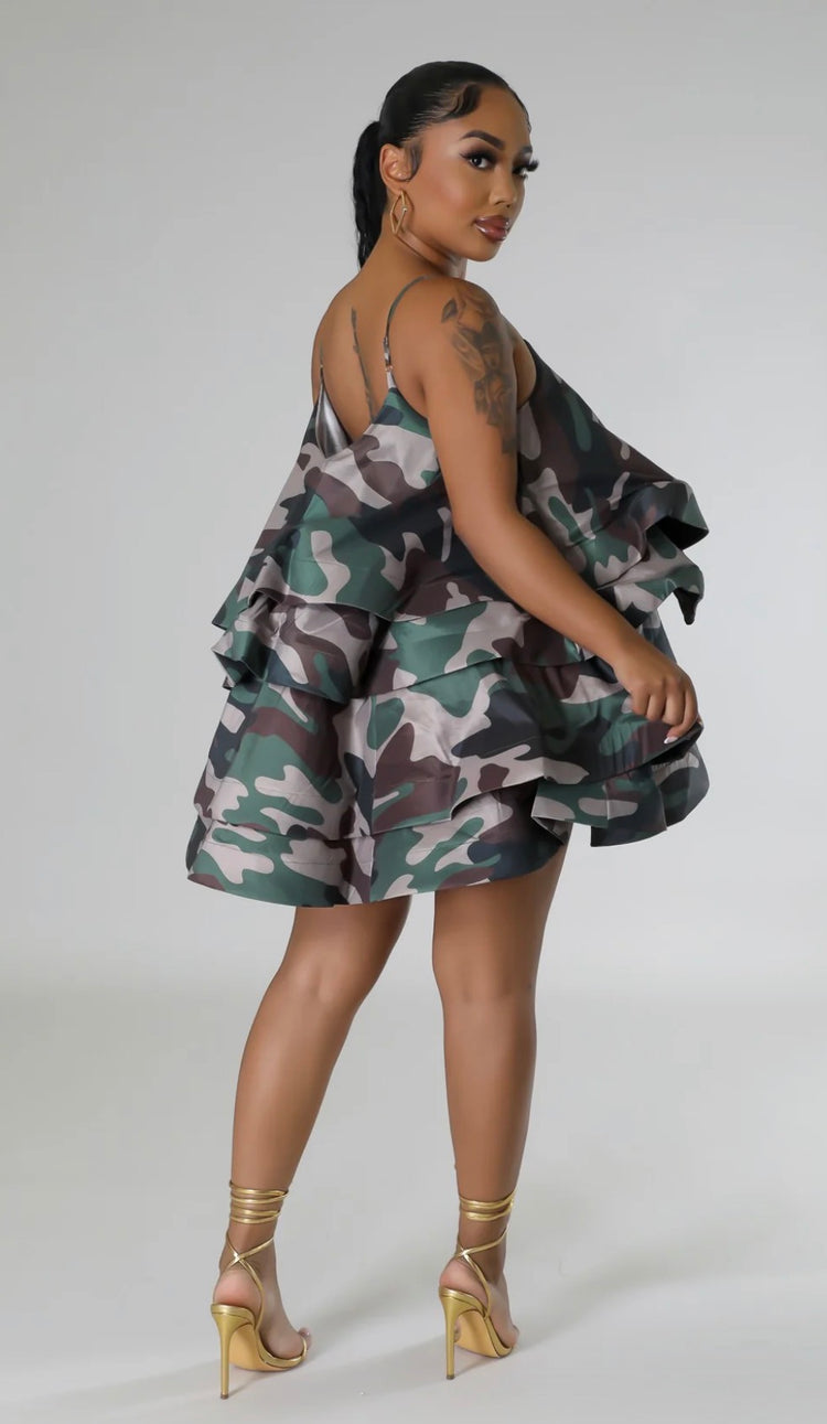 Gina Camo Dress