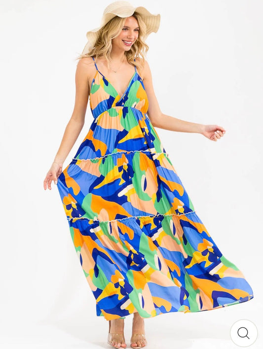Kyle Print Maxi Dress