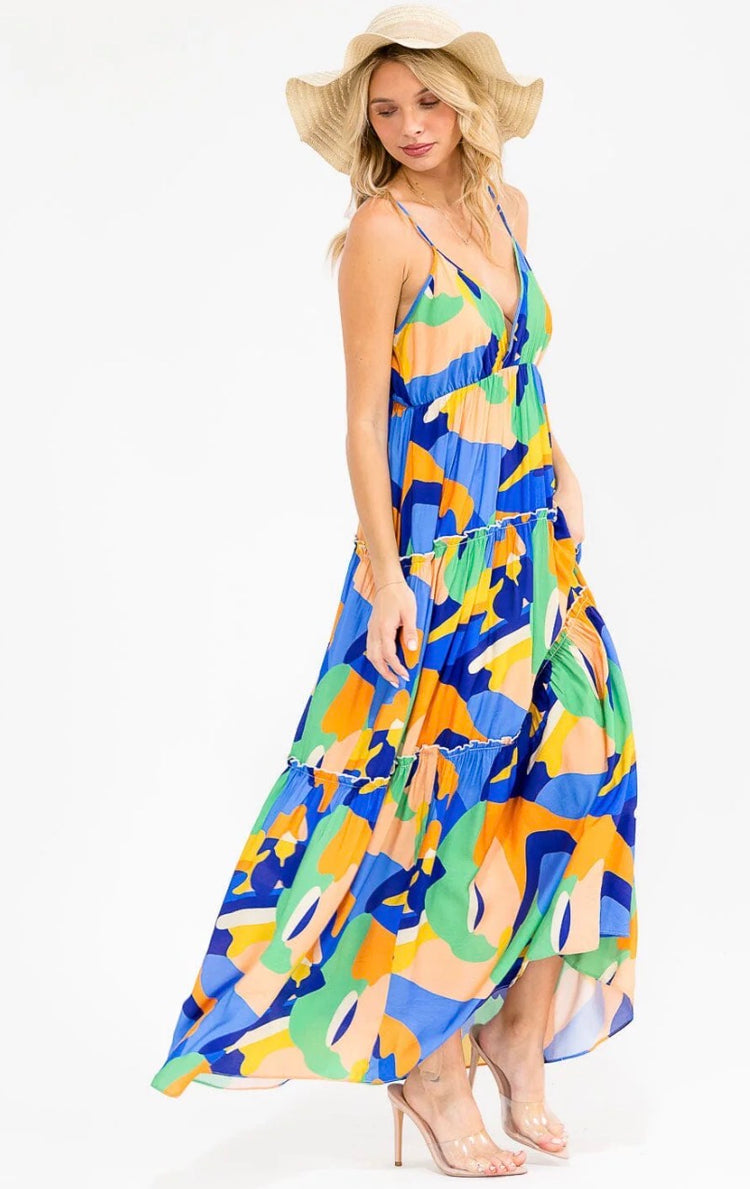 Kyle Print Maxi Dress
