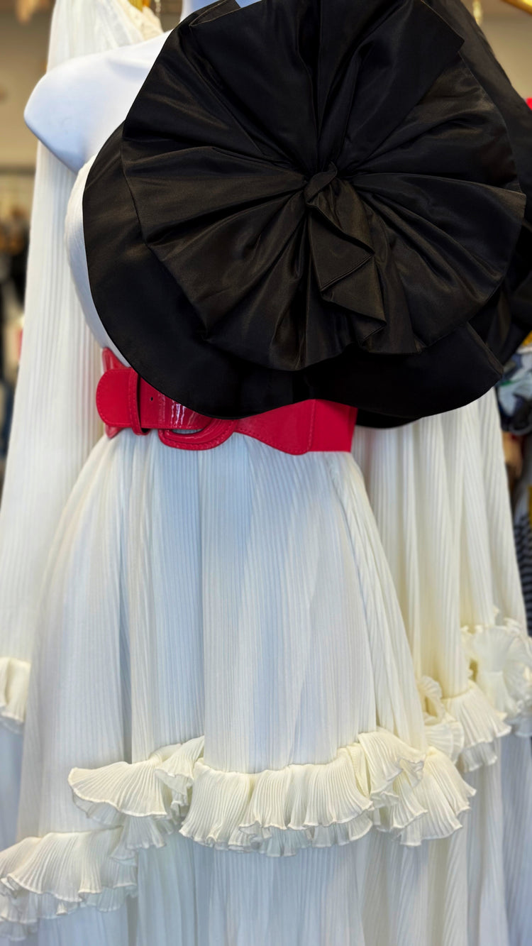 Rosemary Flower Shoulder Dress