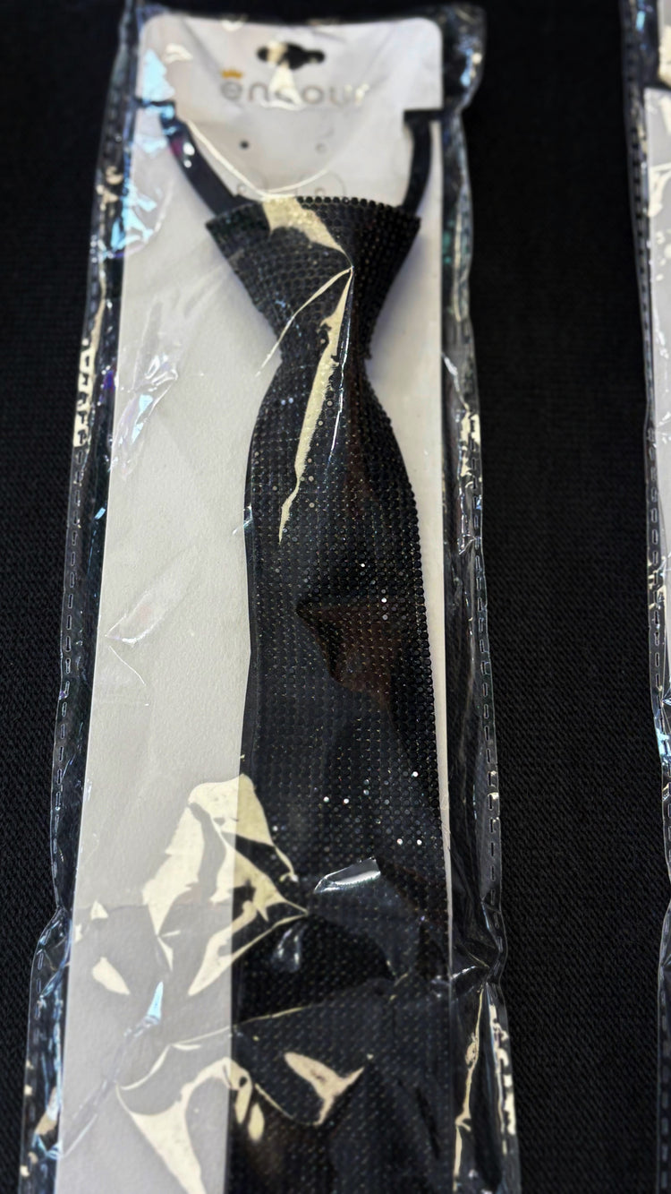 Tie Necklace Zipper Adjustable Back