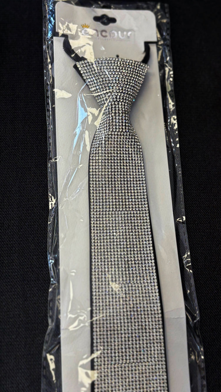 Tie Necklace Zipper Adjustable Back