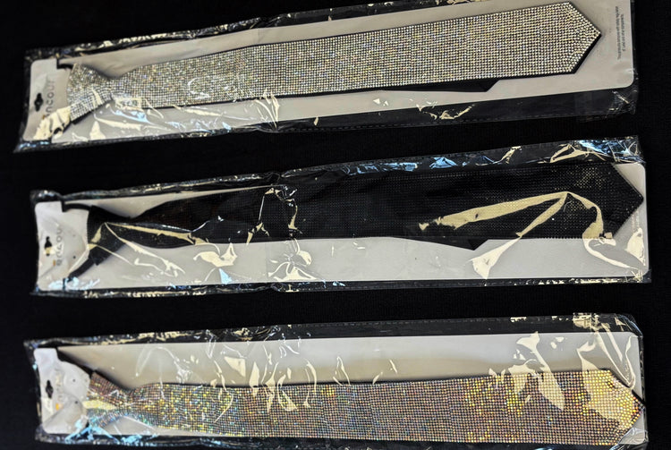 Tie Necklace Zipper Adjustable Back