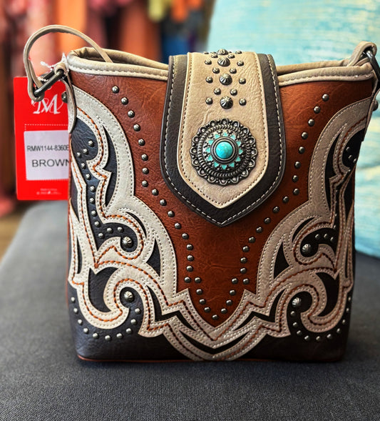 Turquoise Center Stone Bag