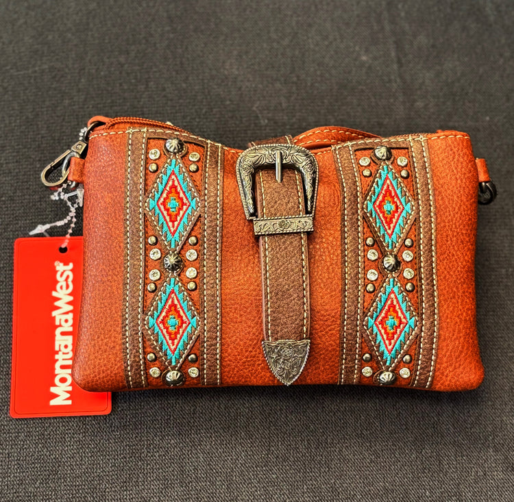 Tribal Buckle Cross Body Bag