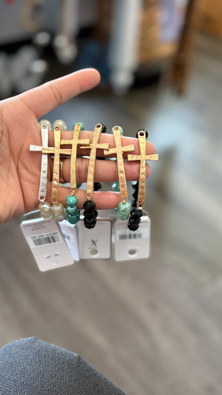 Cross Beaded Bracelet