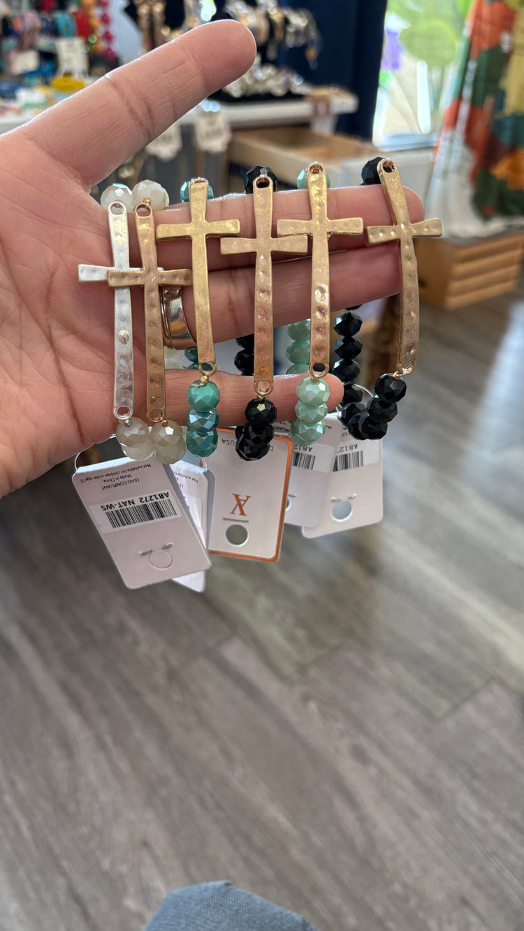 Cross Beaded Bracelet