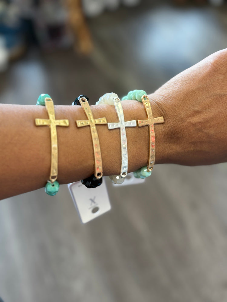 Cross Beaded Bracelet