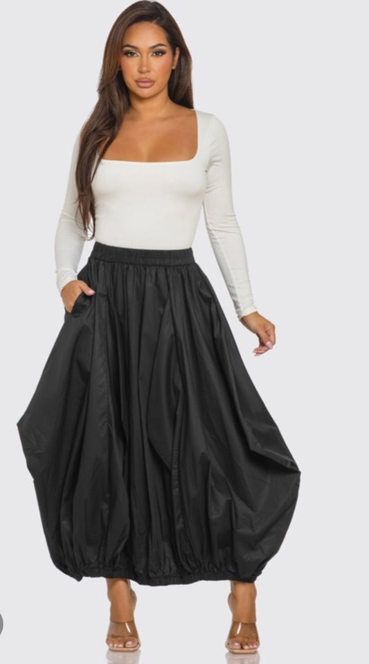 Black Bubble Skirt