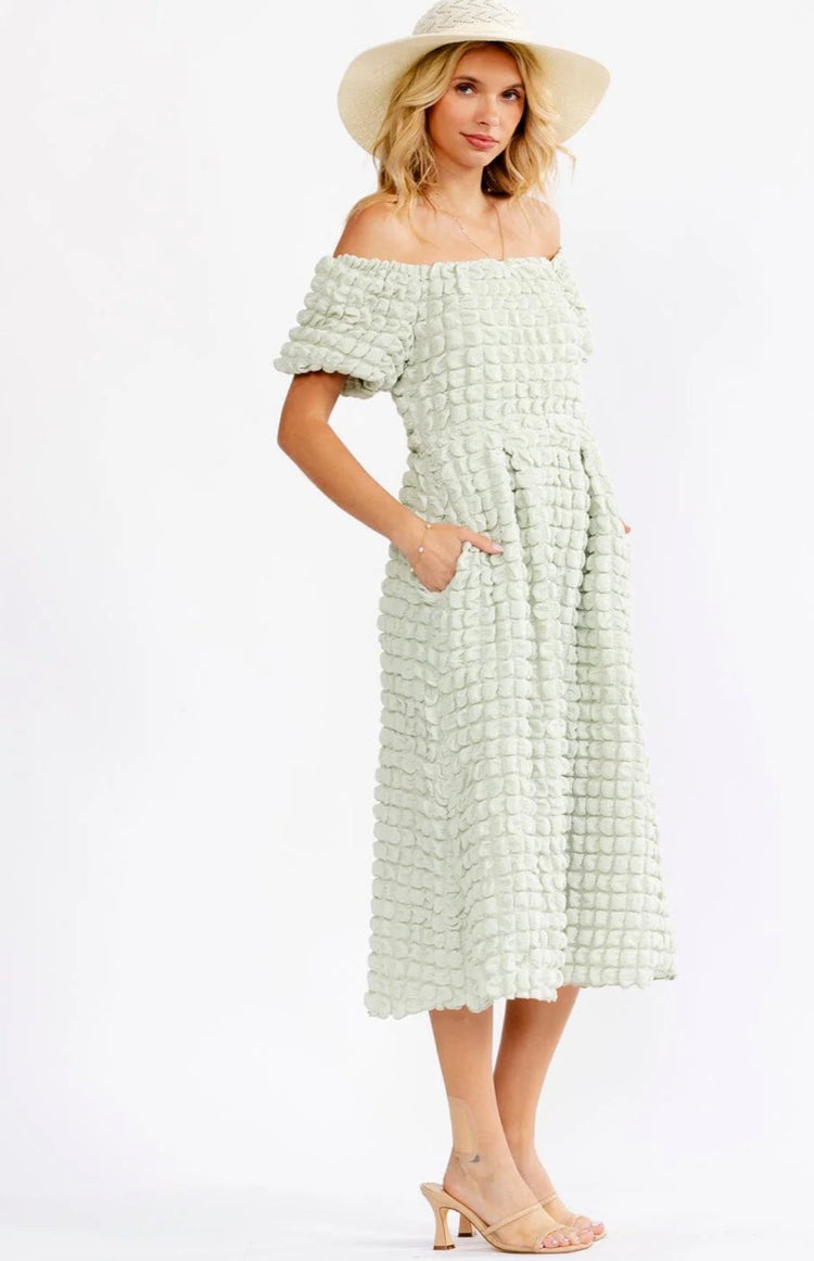Green Sage Whitney Pocket Dress