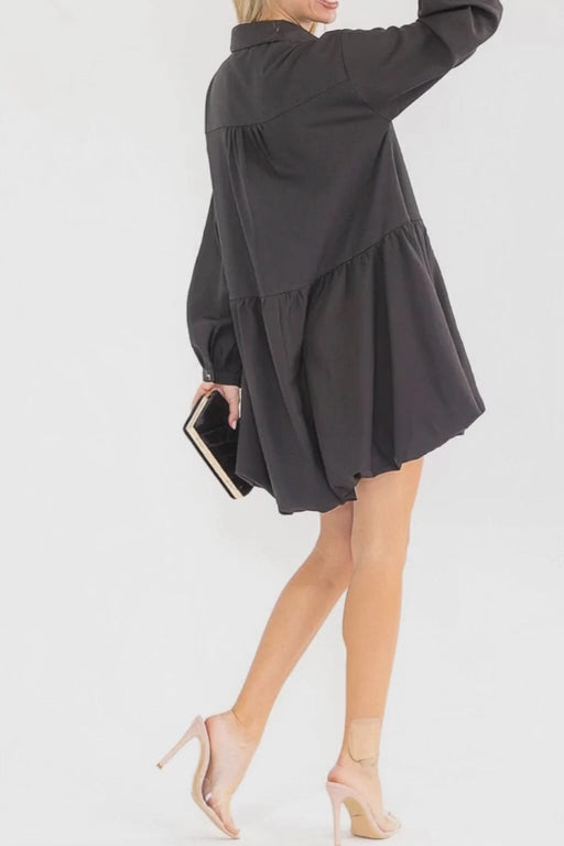 Willow Bubble Dress Black